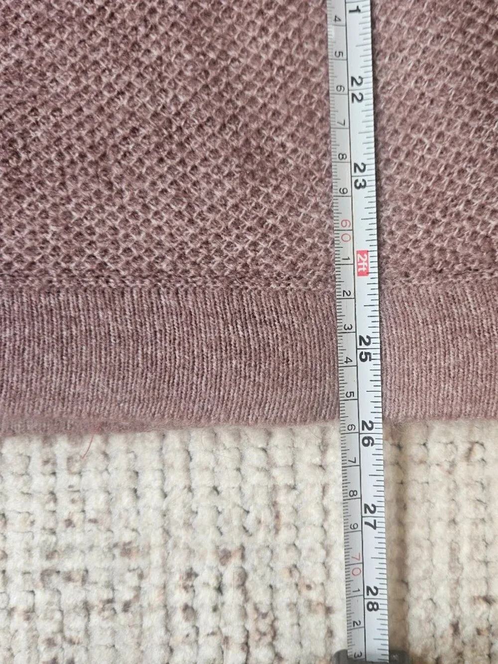 Abercrombie Pullover Zipper Crew Sweater in Mauve